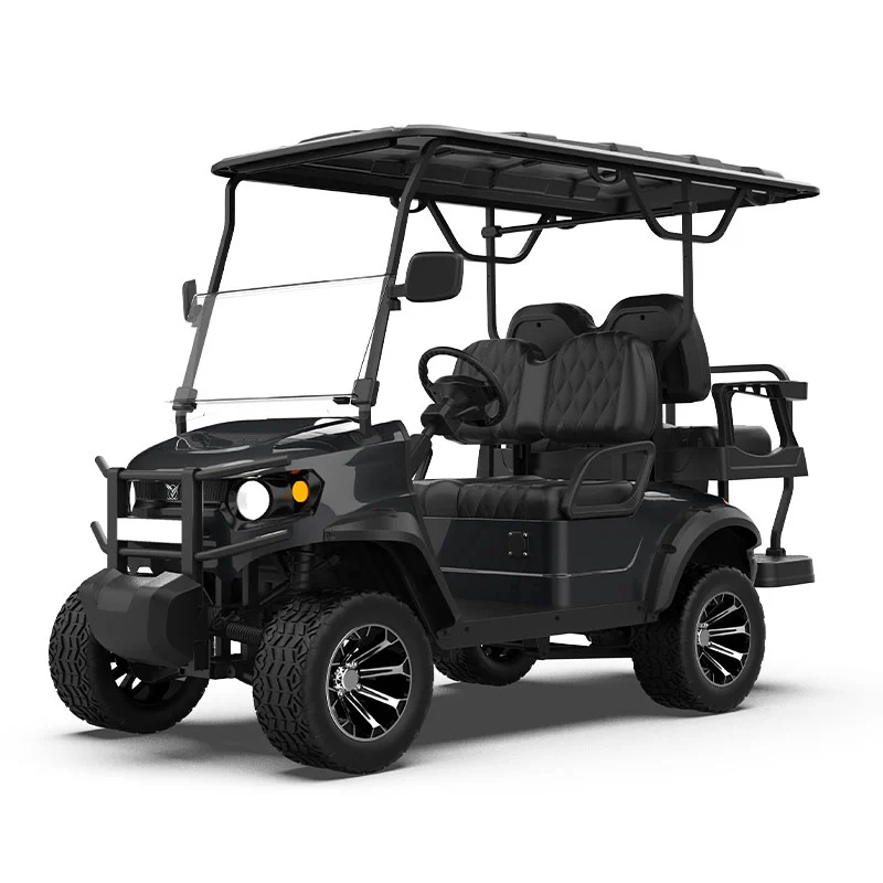 GFL 2 2 Schwarzer Sitzer Lifted Golf Cart