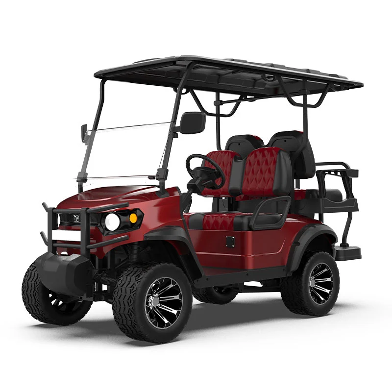 GFL 2 2 Red Sitzer Lifted Golf Cart